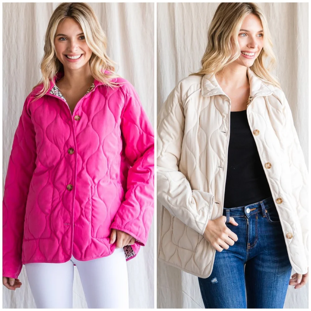 JODIFL Soft Ivory Reversible Quilted Jacket - Picture 5 of 6